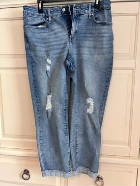 Levi's Light Blue Distressed Boyfriend Jeans